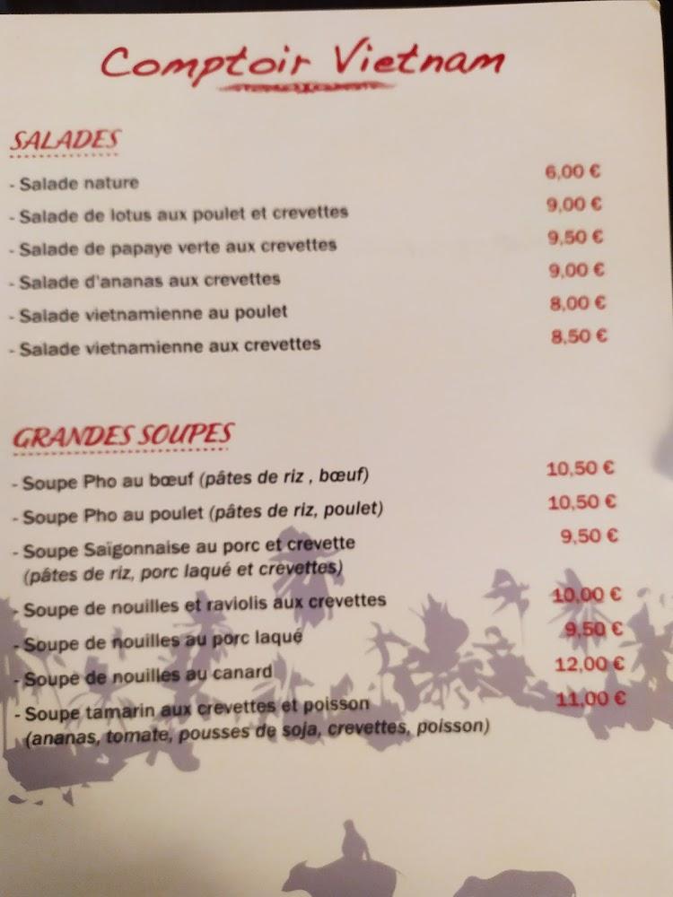 Restaurant Comptoir Vietnam - Menu Image 4